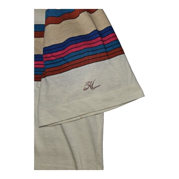 Vintage Hobie Shirt Short Sleeve Men's LT Henley Classic Retro 80's 90's - Picture 7 of 12